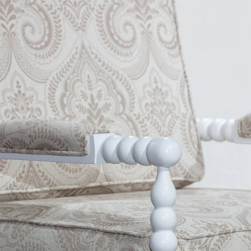 Spindle Fabric Arm Chair