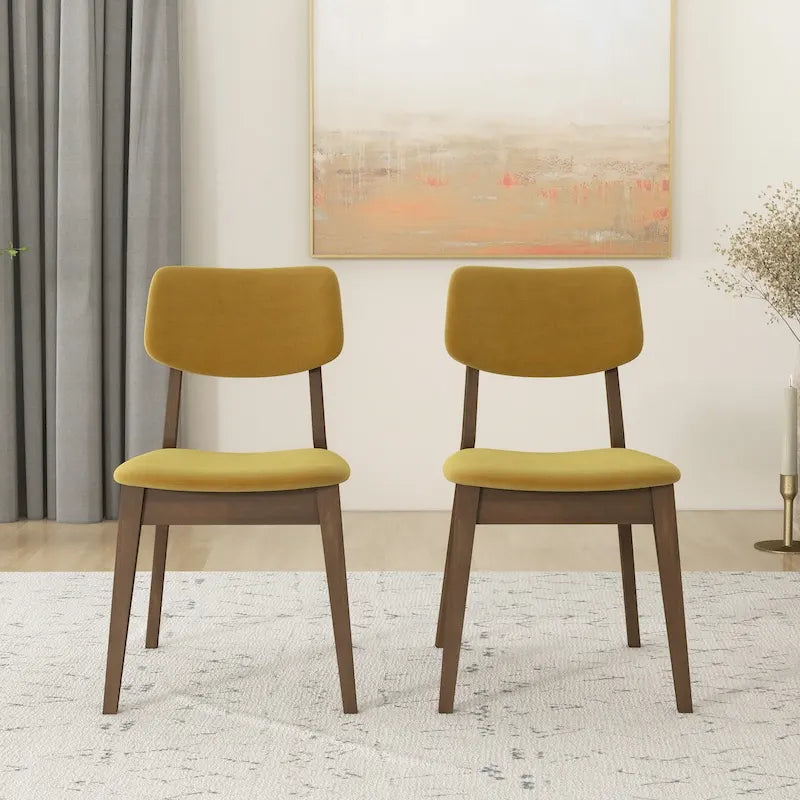 Mid-Century Velvet Dining Chair (Set of 2)