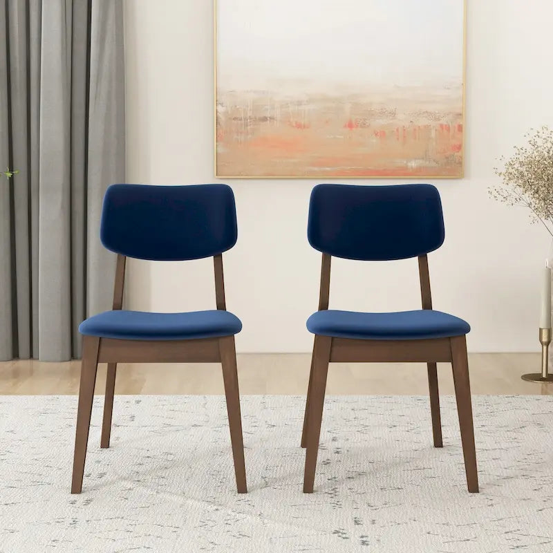 Mid-Century Velvet Dining Chair (Set of 2)