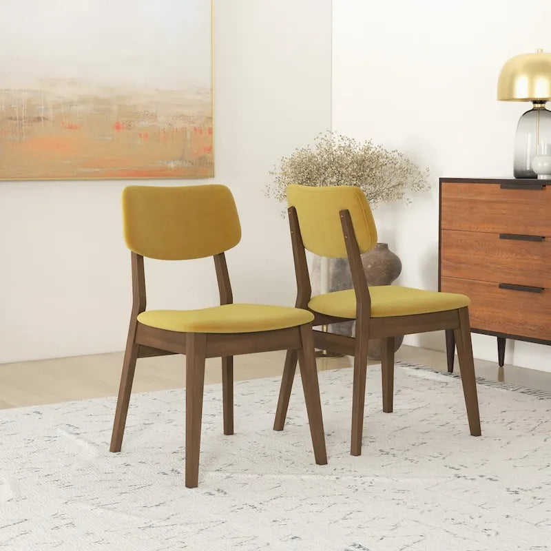 Mid-Century Velvet Dining Chair (Set of 2)