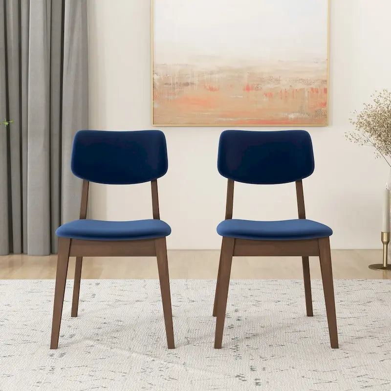 Mid-Century Velvet Dining Chair (Set of 2)