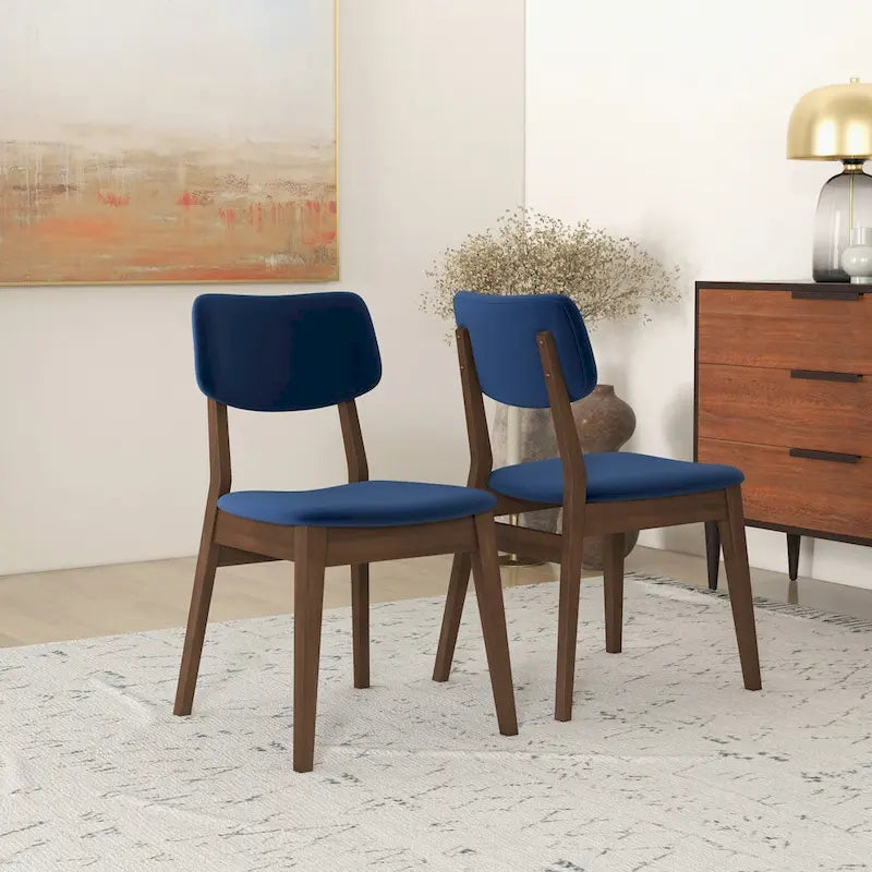 Mid-Century Velvet Dining Chair (Set of 2)