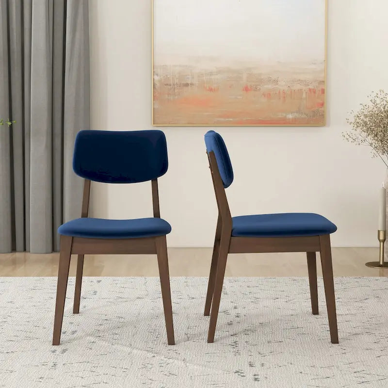 Mid-Century Velvet Dining Chair (Set of 2)