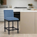 Chenille 26H Spindle Legs Counter Stool