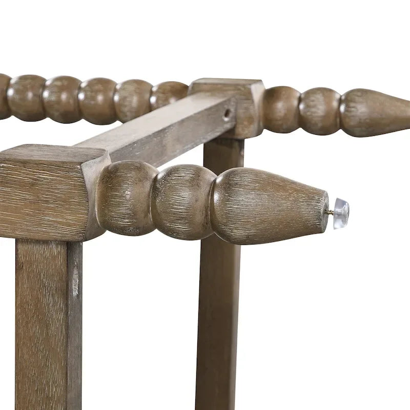 Chenille 26H Spindle Legs Counter Stool