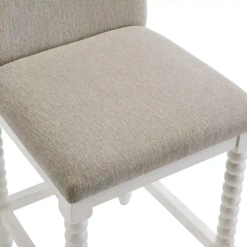 Chenille 26H Spindle Legs Counter Stool