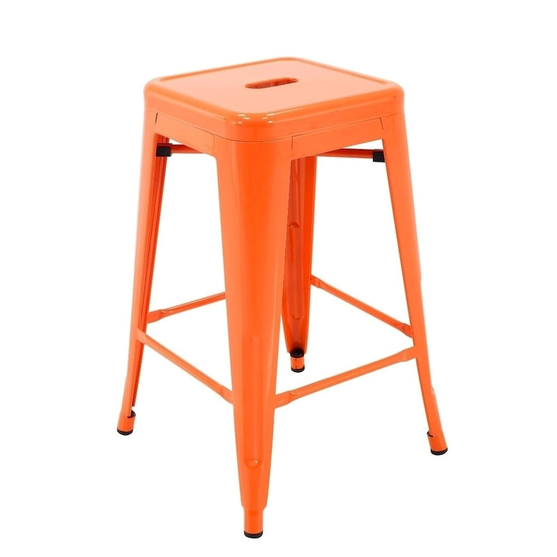 Carbon Loft Athos Indoor and Outdoor Metal Patio Counter Stool (Set of 4)