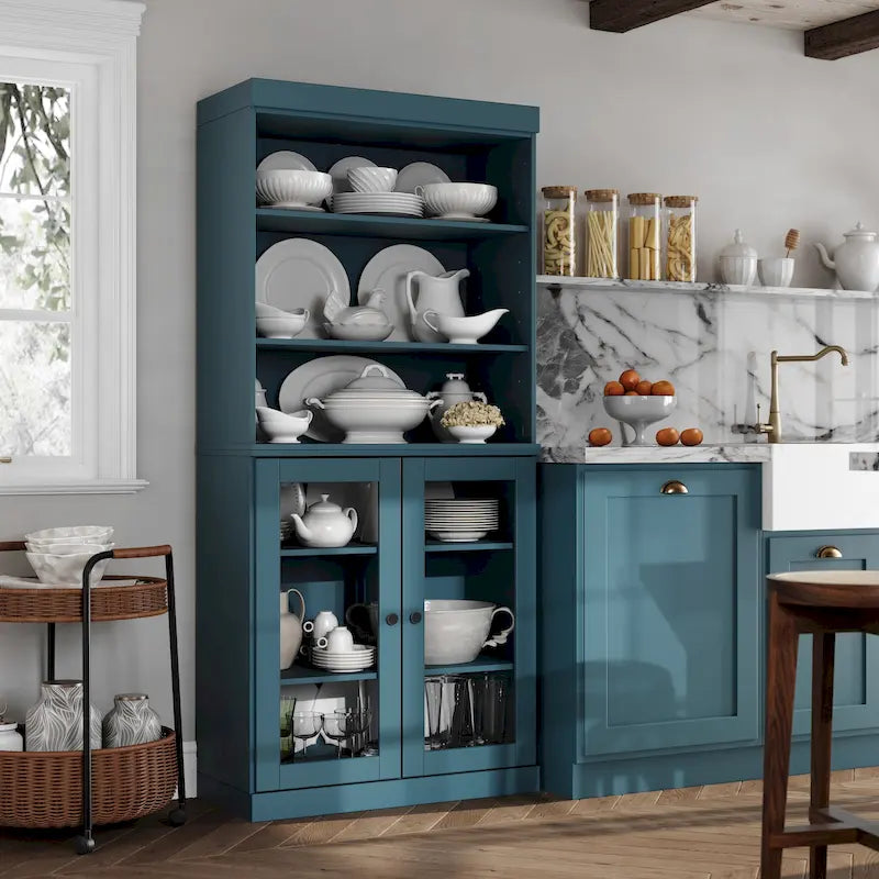 100 % Massivholz Küchenschrank 32 mit 2 Türen von Palace Imports