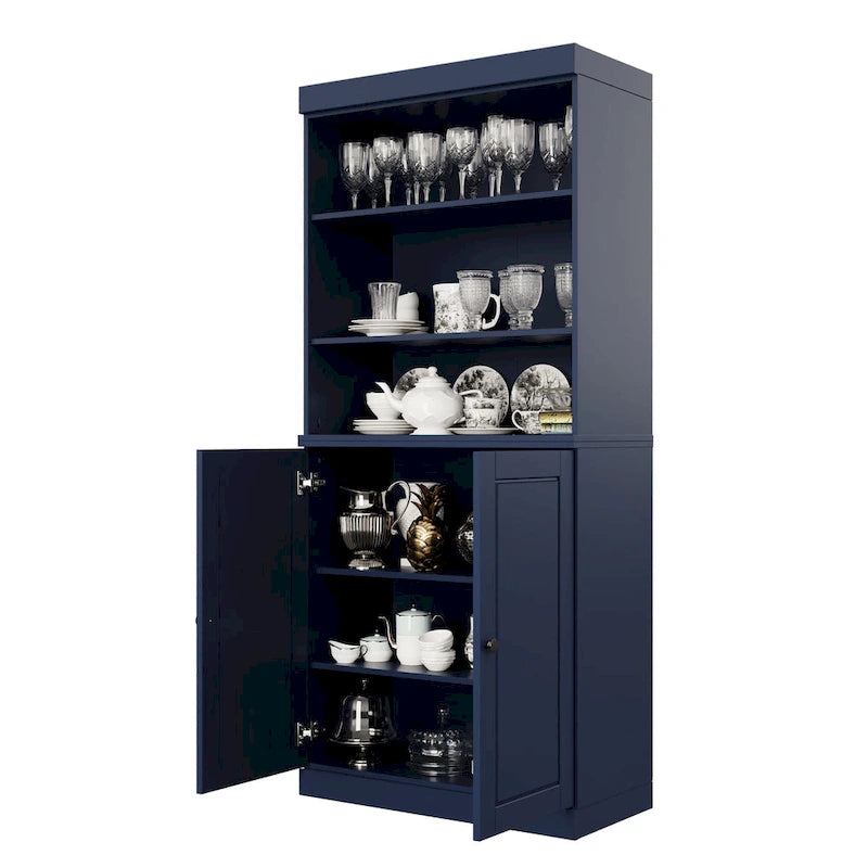100% Solid Wood 32 Kitchen Pantry Cabinet with 2 Doors by Palace Imports