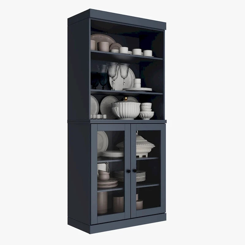 100 % Massivholz Küchenschrank 32 mit 2 Türen von Palace Imports