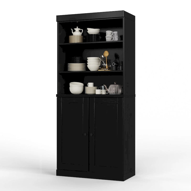100% Solid Wood 32 Kitchen Pantry Cabinet with 2 Doors by Palace Imports