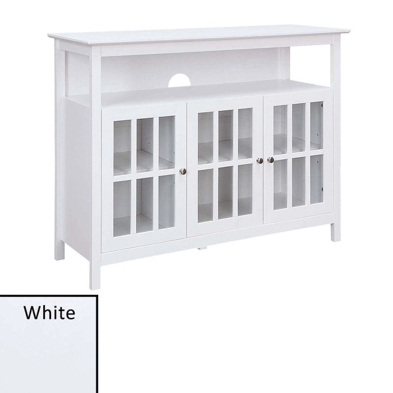 Convenience Concepts Big Sur Deluxe TV Stand with Storage Cabinets and Shelf for TVs up to 55 Inches