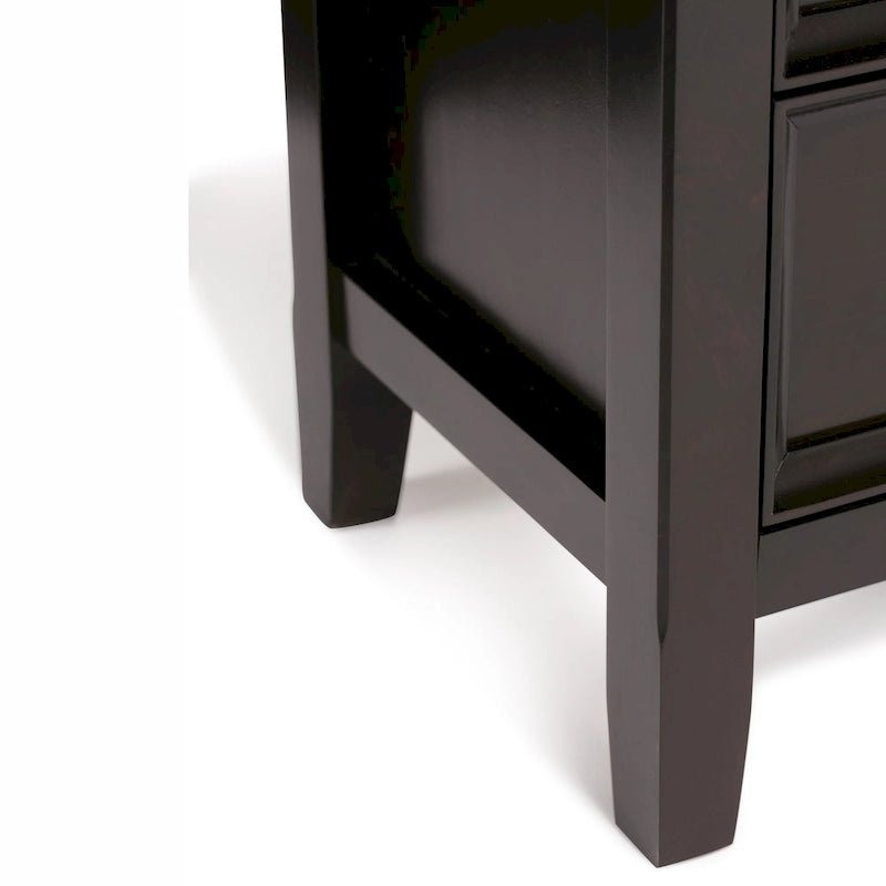 WYNDENHALL Halifax SOLID WOOD 37 inch Wide Transitional Medium Storage Cabinet - 37w x 17d x 36 h