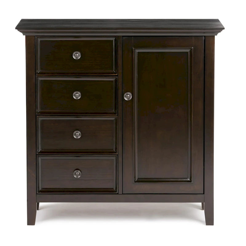WYNDENHALL Halifax SOLID WOOD 37 inch Wide Transitional Medium Storage Cabinet - 37w x 17d x 36 h