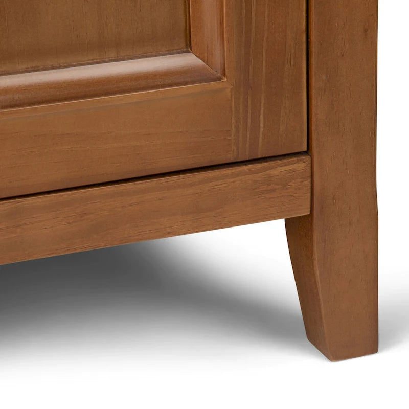 WYNDENHALL Halifax SOLID WOOD 37 inch Wide Transitional Medium Storage Cabinet - 37w x 17d x 36 h