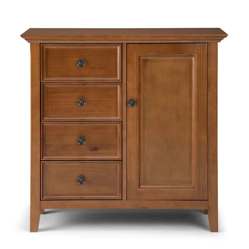 WYNDENHALL Halifax SOLID WOOD 37 inch Wide Transitional Medium Storage Cabinet - 37w x 17d x 36 h