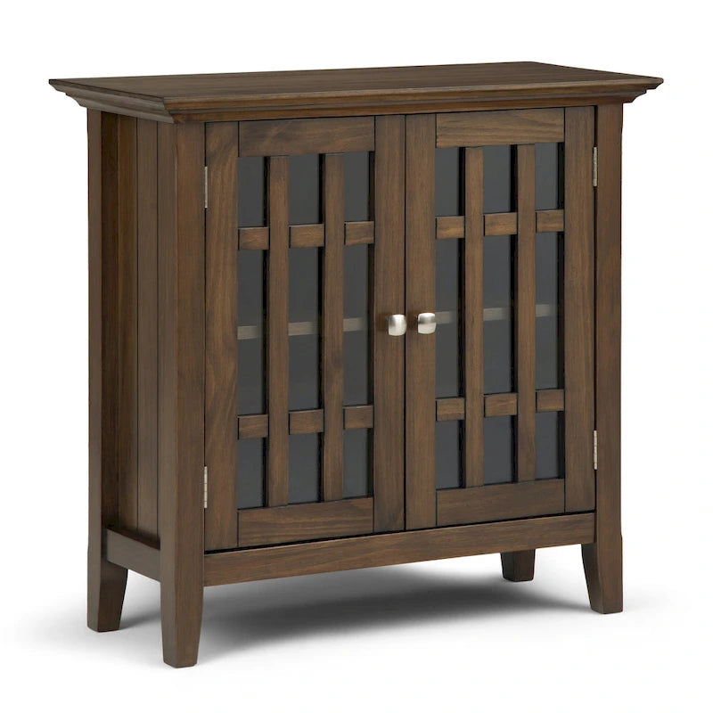 WYNDENHALL Halifax SOLID WOOD 37 inch Wide Transitional Medium Storage Cabinet - 37w x 17d x 36 h