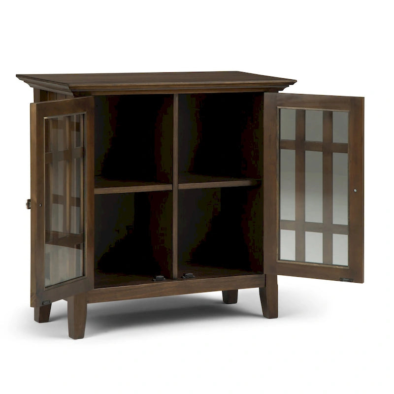 WYNDENHALL Halifax SOLID WOOD 37 inch Wide Transitional Medium Storage Cabinet - 37w x 17d x 36 h