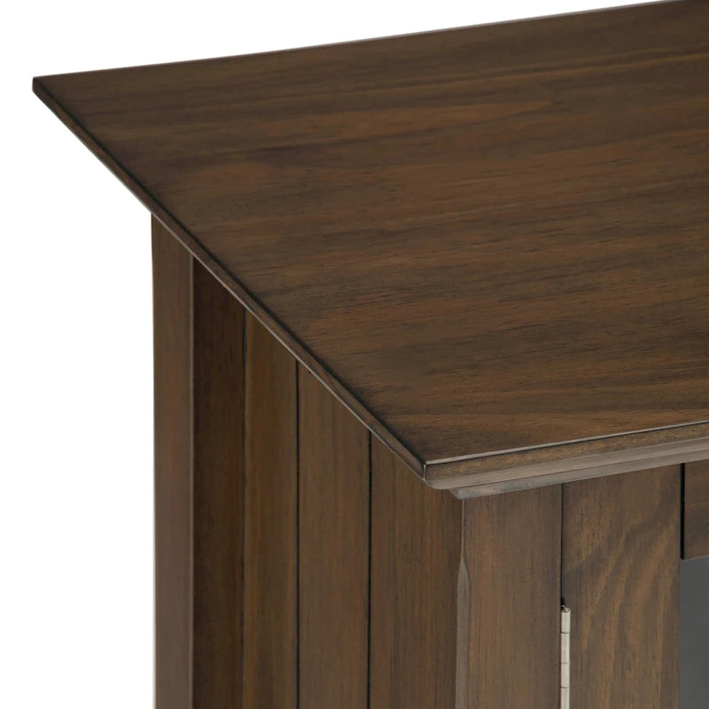 WYNDENHALL Halifax SOLID WOOD 37 inch Wide Transitional Medium Storage Cabinet - 37w x 17d x 36 h