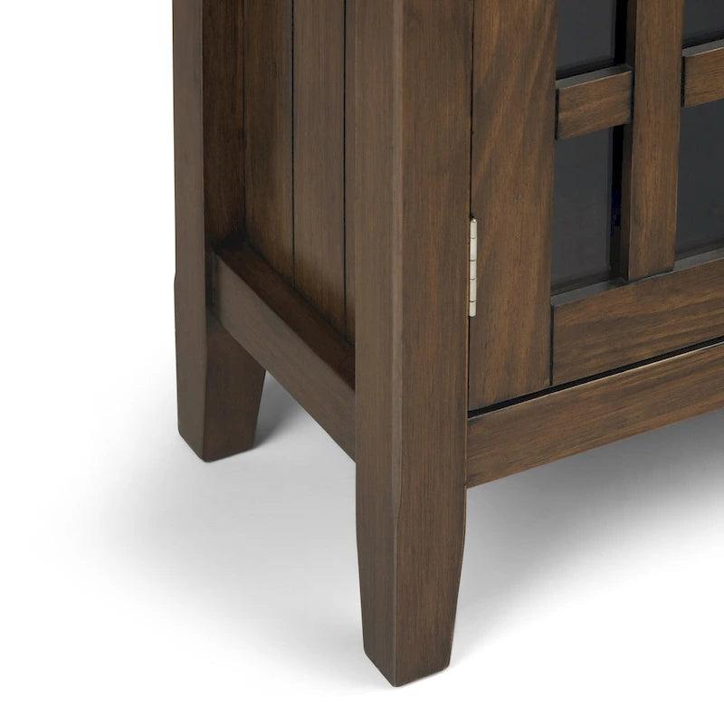 WYNDENHALL Halifax SOLID WOOD 37 inch Wide Transitional Medium Storage Cabinet - 37w x 17d x 36 h
