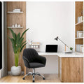 Porthos Home Noa Home Office Desk Chair, Fabric And Roller Wheels