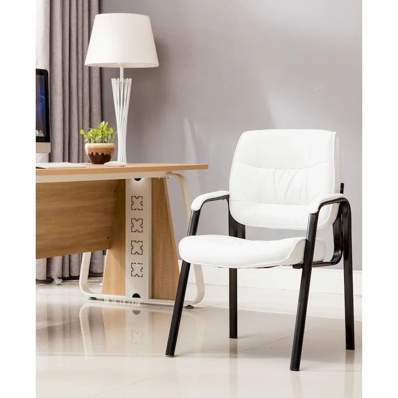 BTExpert Premium Leather Executive Office Guest/Reception/Conference Side Chair