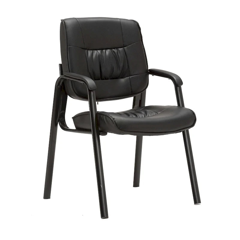 BTExpert Premium Leather Executive Office Guest/Reception/Conference Side Chair