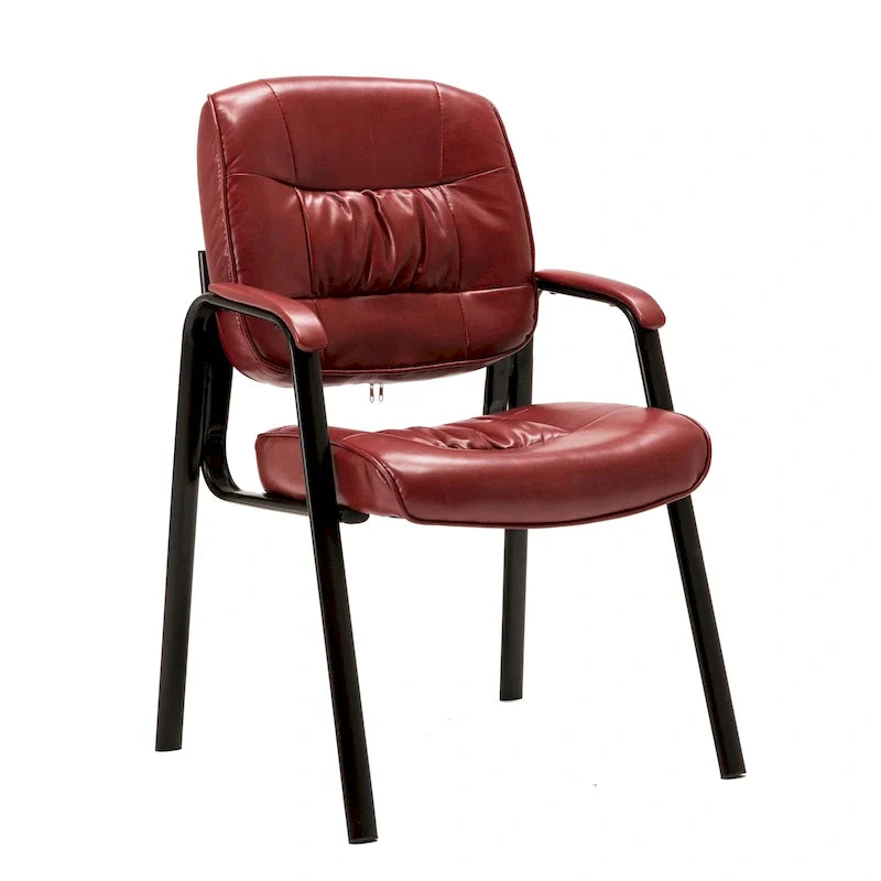 BTExpert Premium Leather Executive Office Guest/Reception/Conference Side Chair