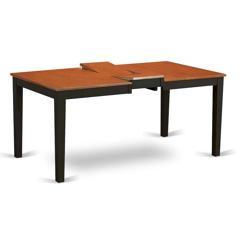 East West Furniture Dining Table Set Contains a Rectangle Kitchen Table and Dining Chairs with a Bench (Finish Color Options)