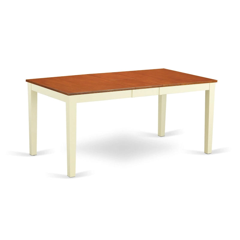 East West Furniture Dining Table Set Contains a Rectangle Kitchen Table and Dining Chairs with a Bench (Finish Color Options)