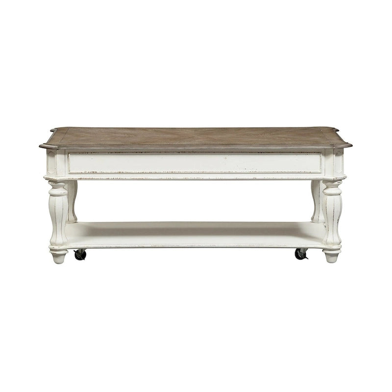 Magnolia Manor Antique White Lift Top Cocktail Table