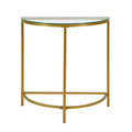 Carolina Living Fenice halbrunder Konsolentisch - Gold