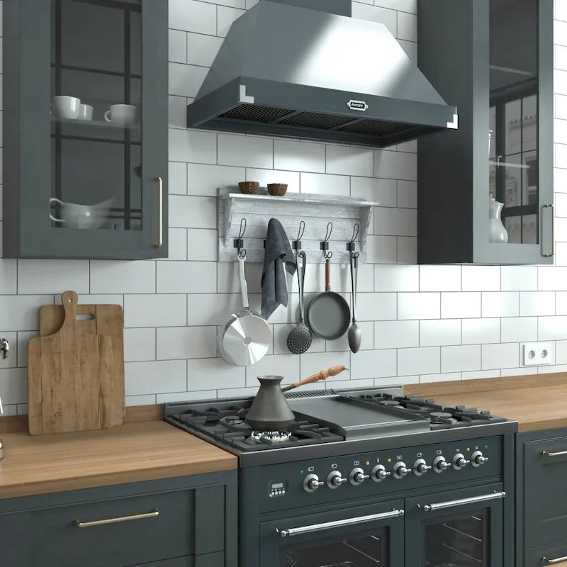 Wall Mounted Storage Rack with Upper Shelf and Storage Hooks