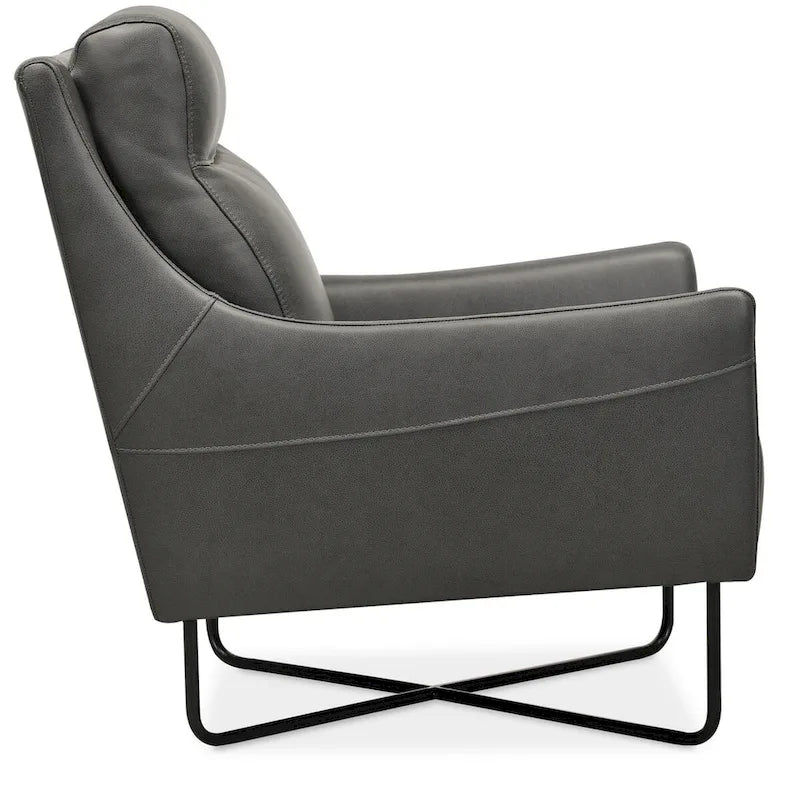 Hooker Furniture Efron 28 Wide Contemporary Semi-Aniline Leather