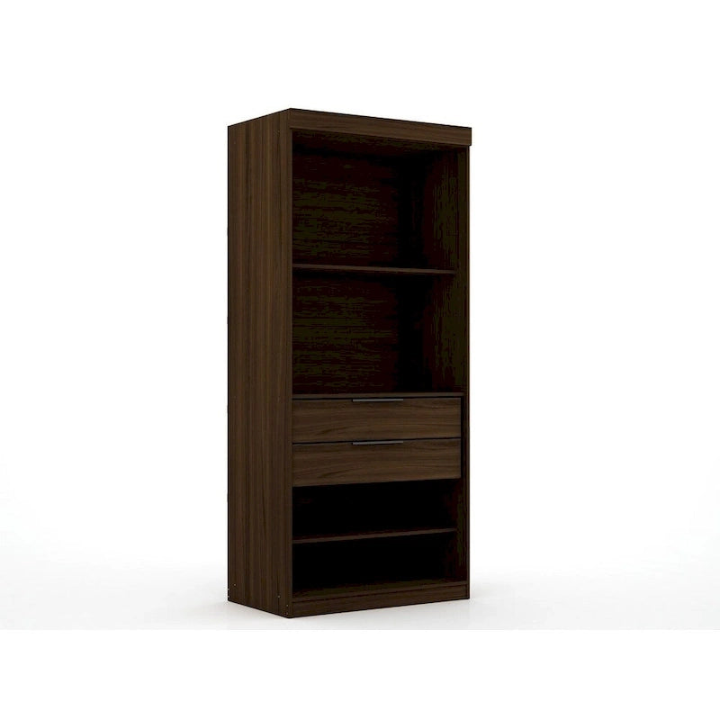 Mulberry Open 3 Sectional Modem Wardrobe Closet with 6 Drawers