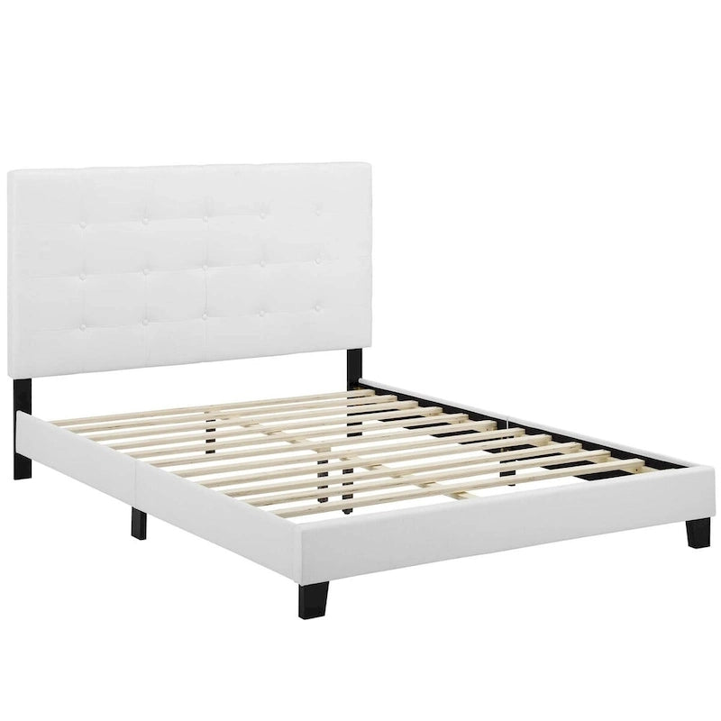 Copper Grove Bienhoa Queen Button-tufted Upholstered Platform Bed