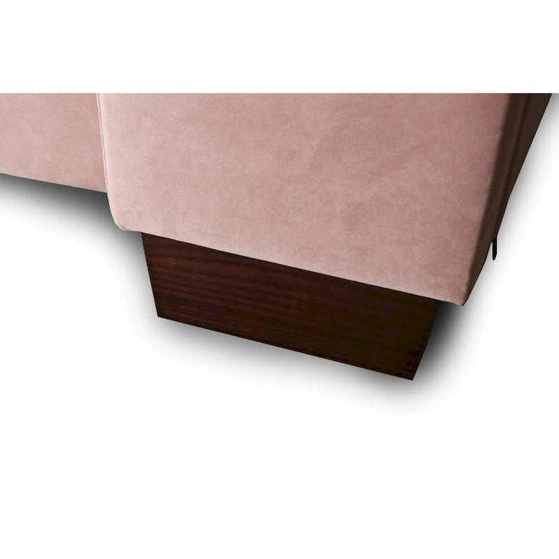 Ceets Sleek and Modern Velvet Upholstered Parlay Bed Frame