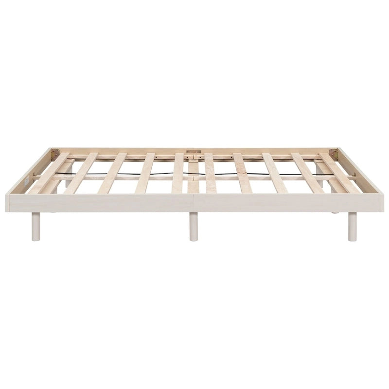 Nestfair Modern Design Full Floating Platform Bed Frame