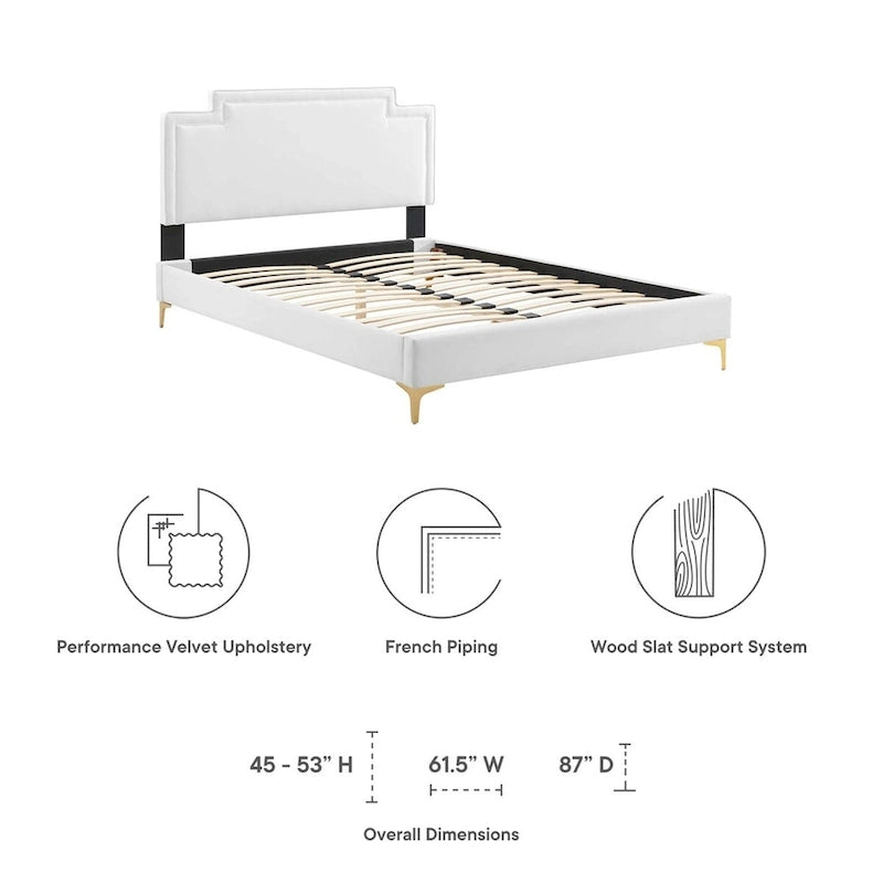 Liva Performance Velvet King Bed