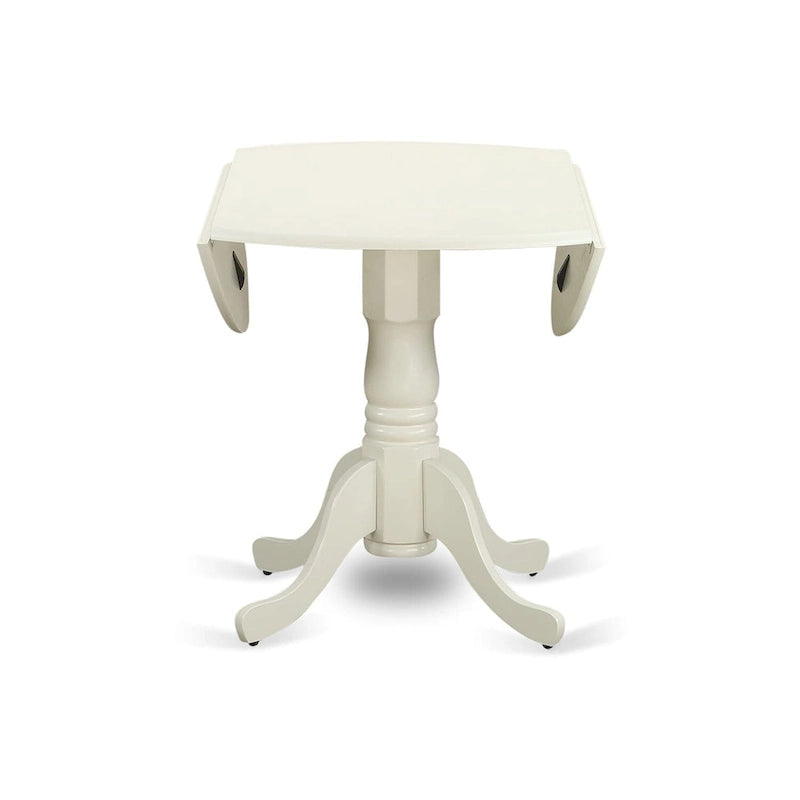 East West Furniture Dining Set Includes a Dining Room Table and Linen Fabric Kitchen Chairs,(Finish & Pieces Options)