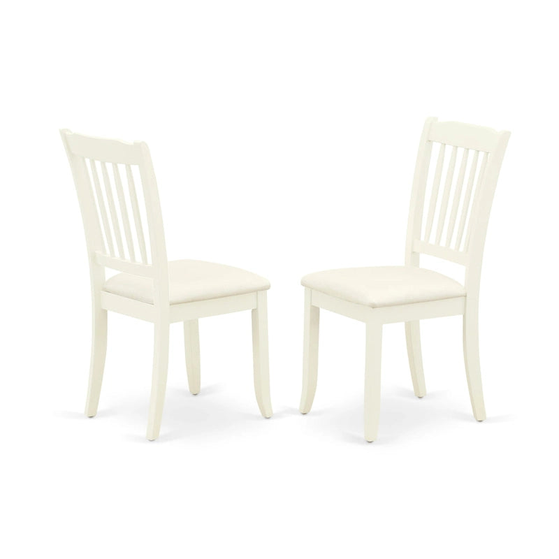 East West Furniture Dining Set Includes a Dining Room Table and Linen Fabric Kitchen Chairs,(Finish & Pieces Options)