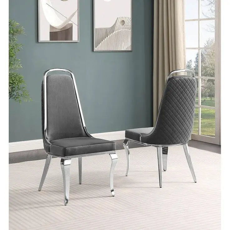 Best Quality Furniture D312/3-SC310-7 Dining Set with 79 White Marble Top
