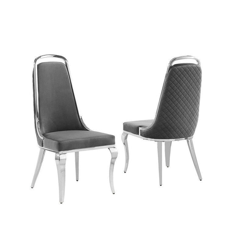 Best Quality Furniture D312/3-SC310-7 Dining Set with 79 White Marble Top