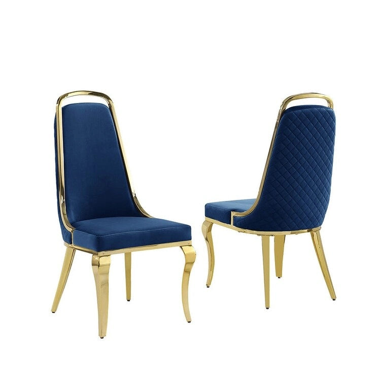 Best Quality Furniture D312/3-SC310-7 Dining Set with 79 White Marble Top