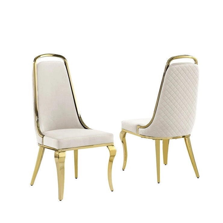 Best Quality Furniture D312/3-SC310-7 Dining Set with 79 White Marble Top