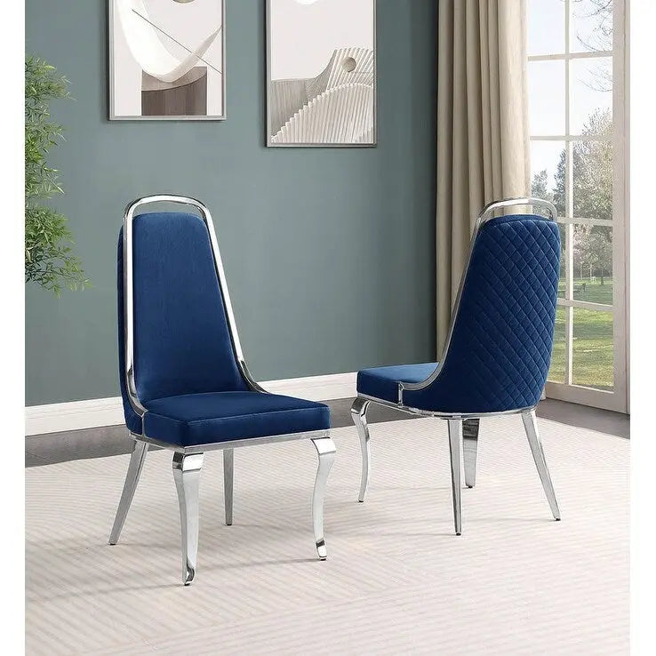 Best Quality Furniture D312/3-SC310-7 Dining Set with 79 White Marble Top