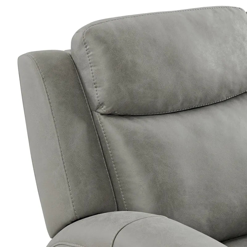 Roundhill Furniture Wesley Transitional Manual Reclining Sofa, Gray