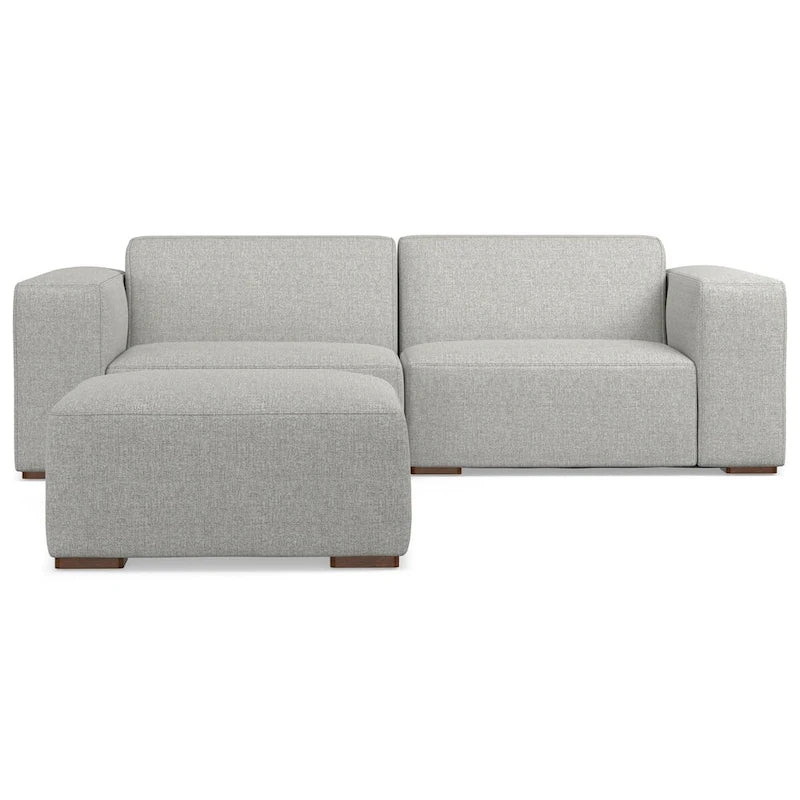 WYNDENHALL Biggs 2-Sitzer Modulsofa und Hocker-Set