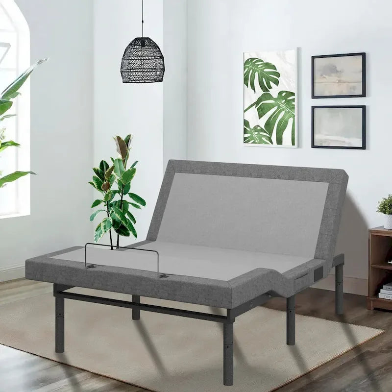 Adjustable Bed Base with 14-inch Hybrid Foam Mattress