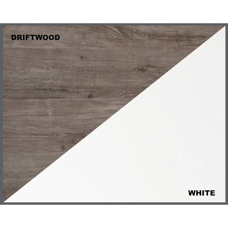 White 59-inch L-Shape Desk